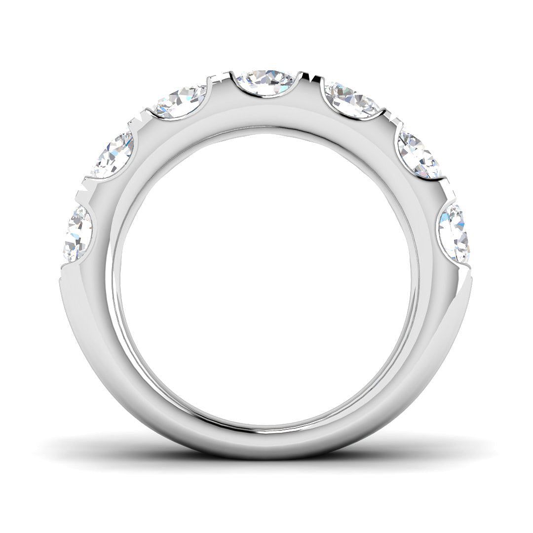 9ct White Gold Round Lab Grown Diamond Ring 2