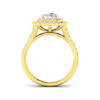 18ct Yellow Gold Round Lab Grown Diamond Ring 2