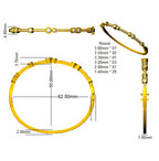 9ct Yellow Gold Round Lab Grown Diamond Bangle 2