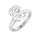 9ct White Gold Oval Lab Grown Diamond Ring 1