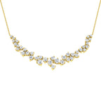 9ct Yellow Gold Round Lab Grown Diamond Necklace 1