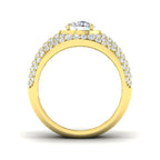 9ct Yellow Gold Round Lab Grown Diamond Ring 2