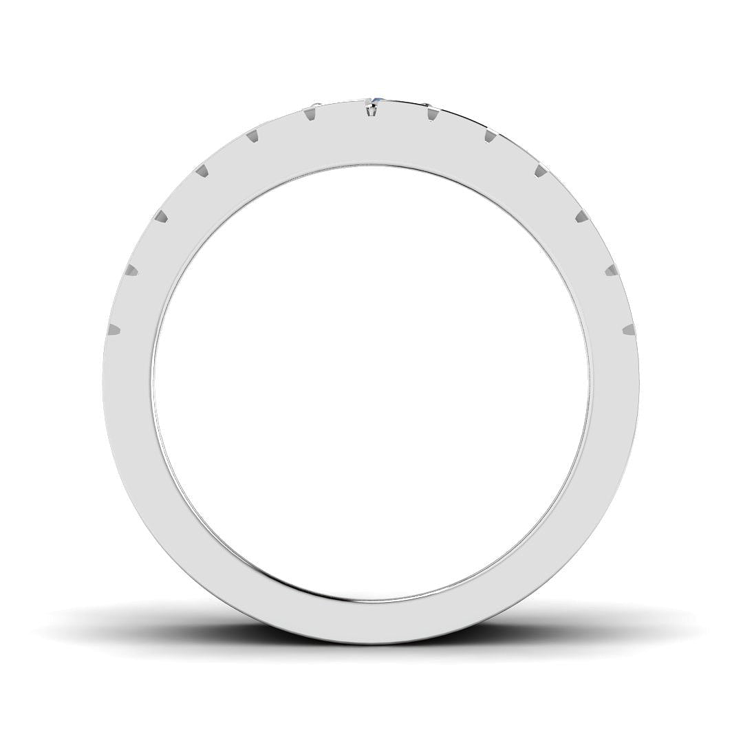 9ct White Gold Round Lab Grown Diamond Ring 2