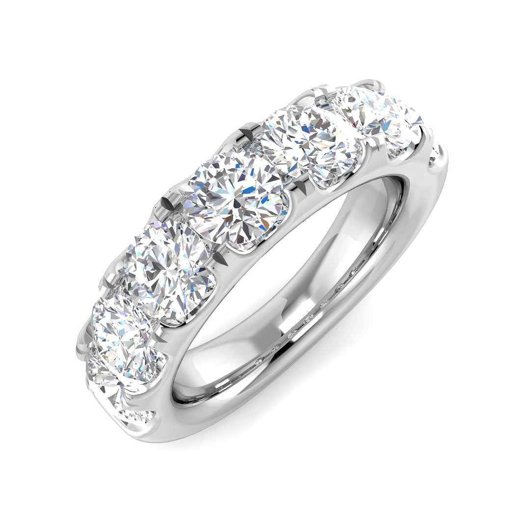 Platinum Round Lab Grown Diamond Ring 1