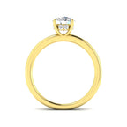 9ct Yellow Gold Round Lab Grown Diamond Ring 2
