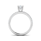 9ct White Gold Radiant Lab Grown Diamond Ring 2