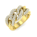 9ct Yellow Gold Round Lab Grown Diamond Ring 1