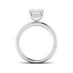 Platinum Emerald Cut Lab Grown Diamond Ring 2