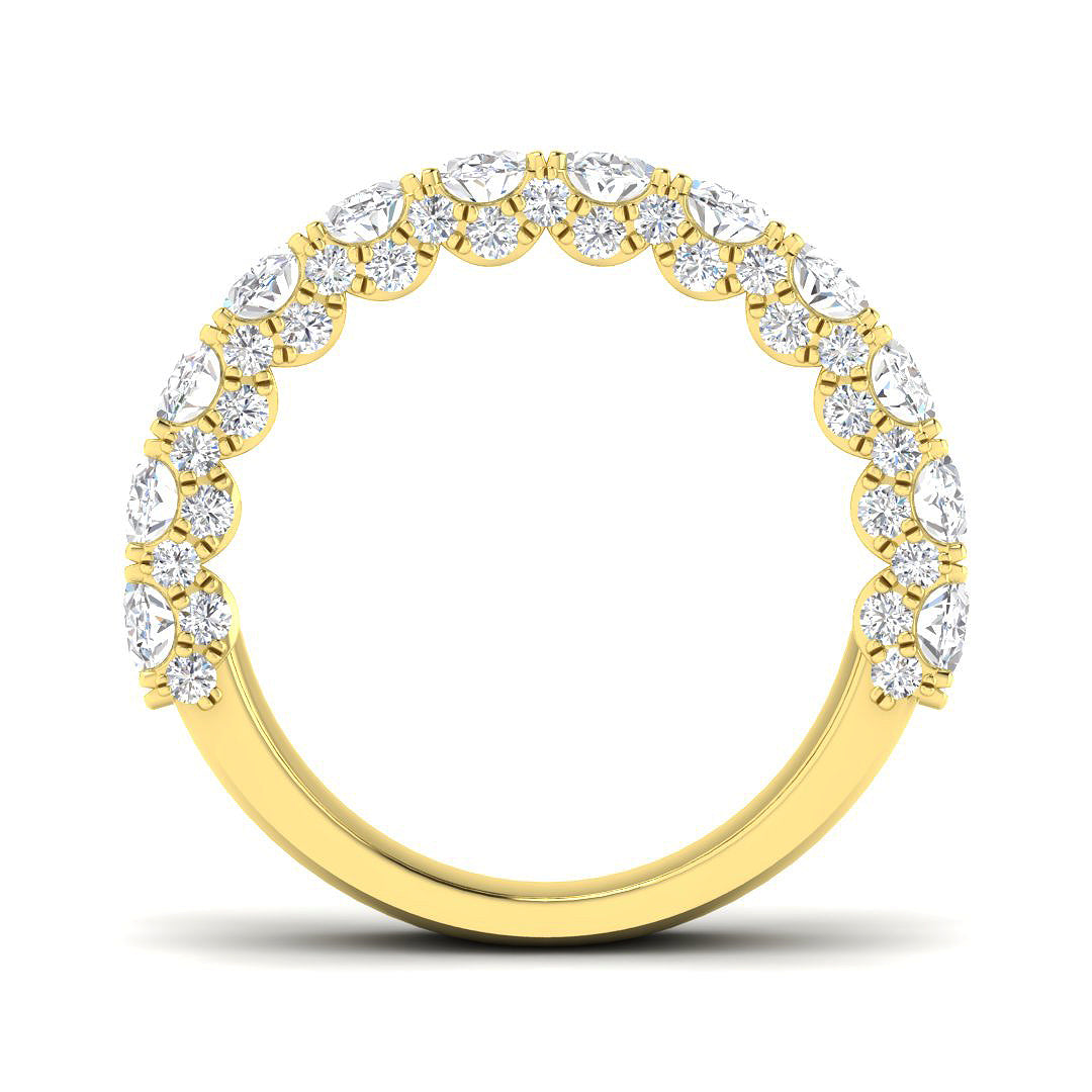 9ct Yellow Gold Oval Lab Grown Diamond Ring 2