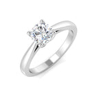 Platinum Round Lab Grown Diamond Ring 1