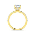 18ct Yellow Gold Round Lab Grown Diamond Ring 2