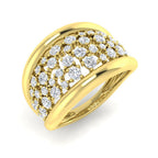 9ct Yellow Gold Round Lab Grown Diamond Ring 1