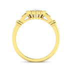 9ct Yellow Gold Cushion Diamond Ring 2