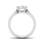9ct White Gold Round Lab Grown Diamond Ring 2