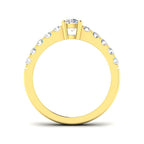 18ct Yellow Gold Round Diamond Ring 2