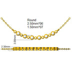 9ct White Gold Round Lab Grown Diamond Necklace 2