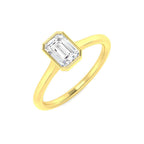 9ct Yellow Gold Radiant Lab Grown Diamond Ring 1