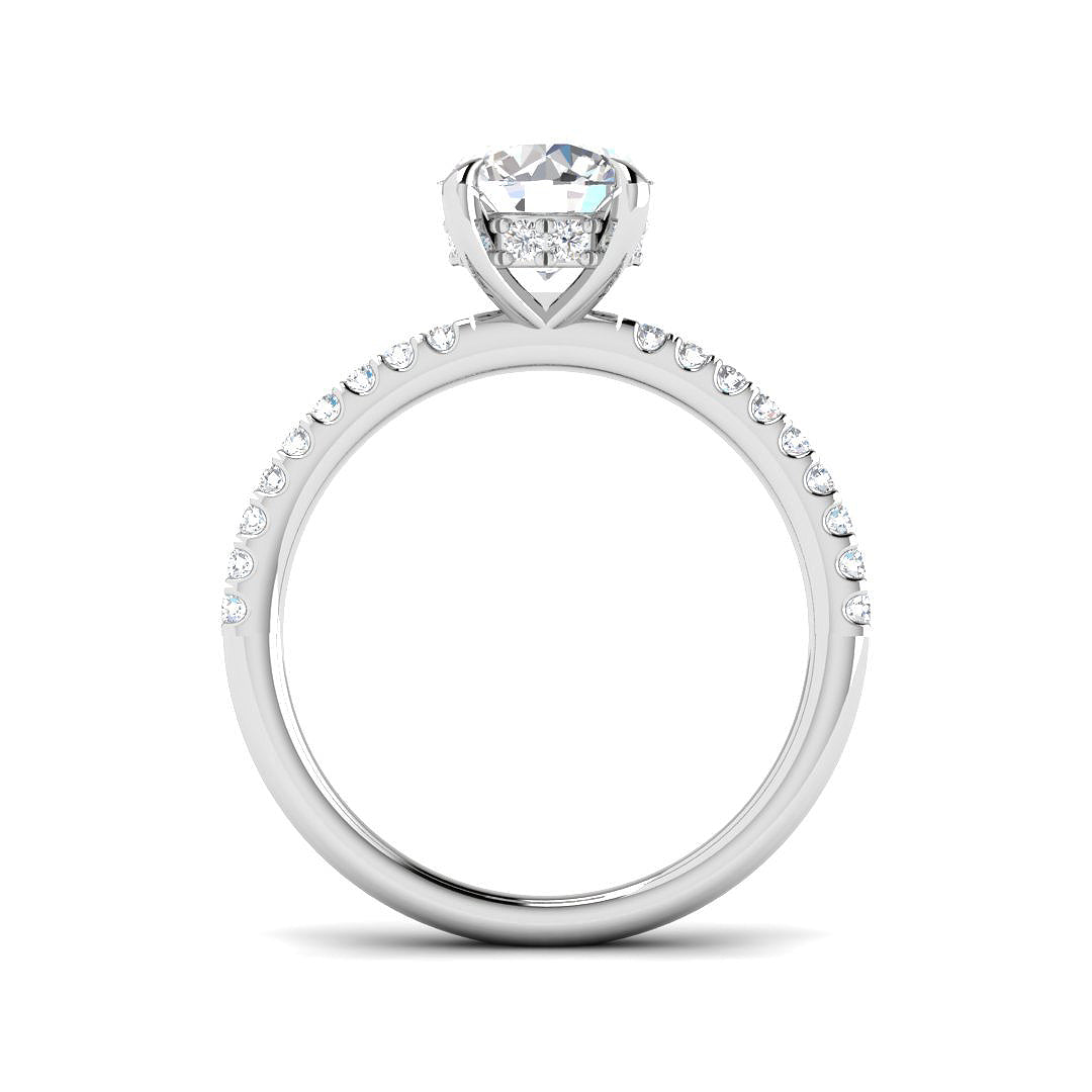 Platinum Round Diamond Ring 2