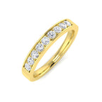 9ct Yellow Gold Round Lab Grown Diamond Ring 1