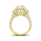 9ct Yellow Gold Radiant Lab Grown Diamond Ring 2