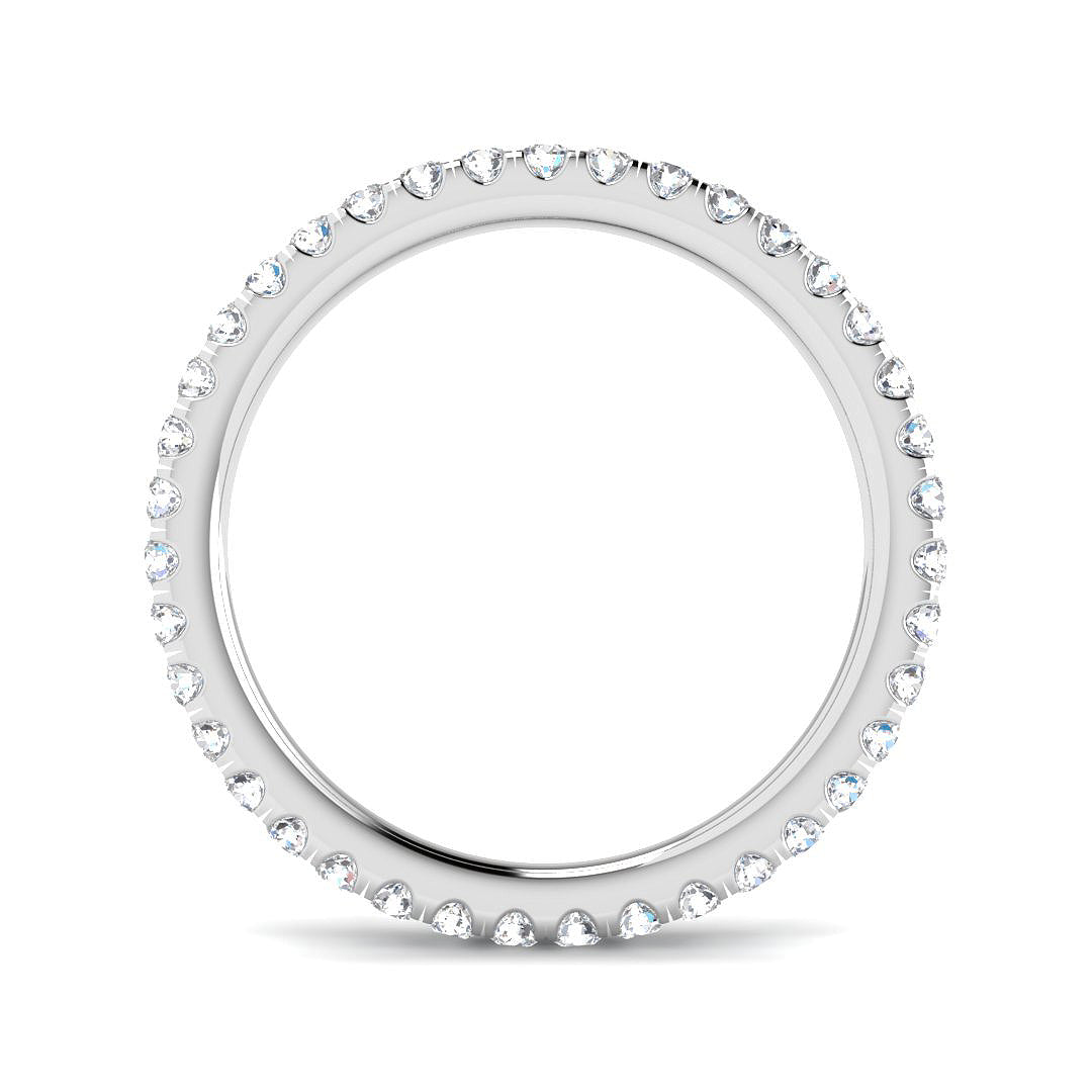 9ct White Gold Round Lab Grown Diamond Ring 2