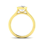 9ct Yellow Gold Oval Lab Grown Diamond Ring 2