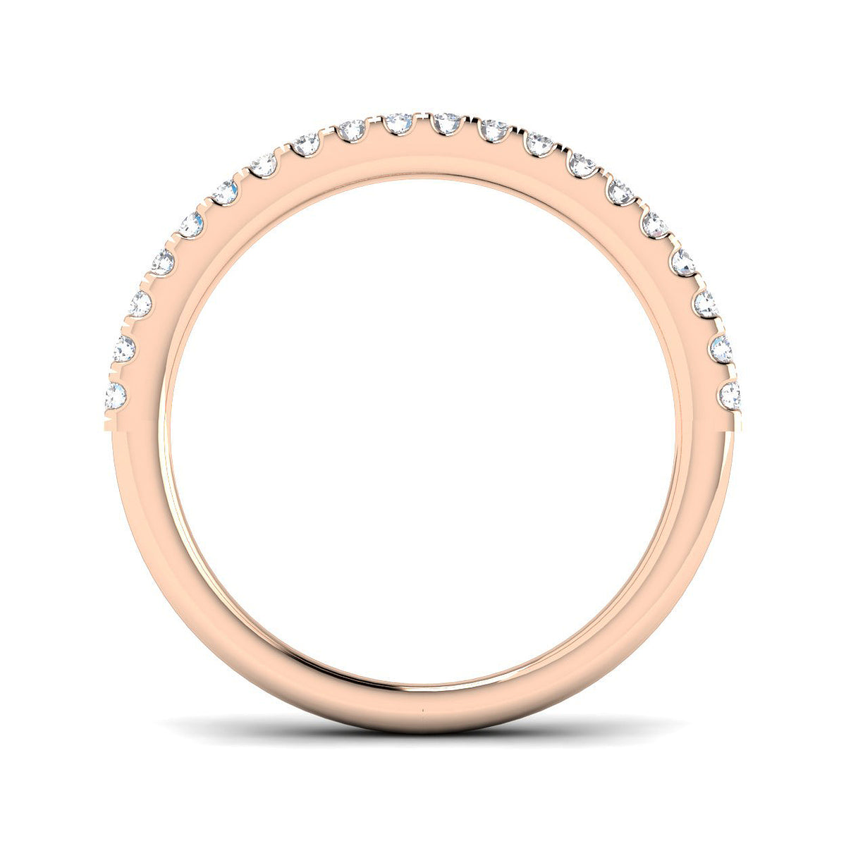 18ct Rose Gold Round Lab Grown Diamond Ring 2