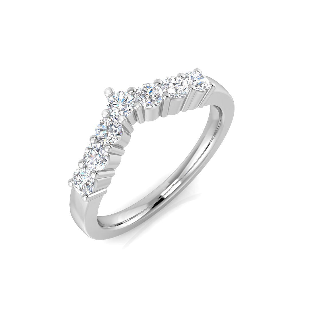 18ct White Gold Round Diamond Ring 1