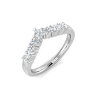 9ct White Gold Round Diamond Ring 1
