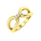 9ct Yellow Gold Round Lab Grown Diamond Ring 1