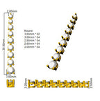 9ct Yellow Gold Round Lab Grown Diamond Earrings 2