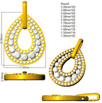 9ct Yellow Gold Round Lab Grown Diamond Pendant 2
