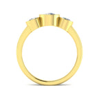 9ct Yellow Gold Round Lab Grown Diamond Ring 2