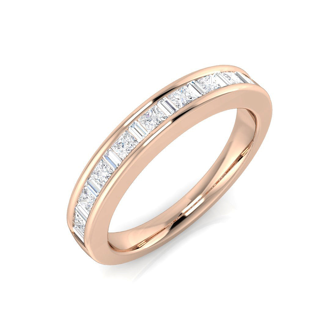 18ct Rose Gold Round Diamond Ring 1