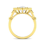 9ct Yellow Gold Cushion Cvd Old Cut Ring 2