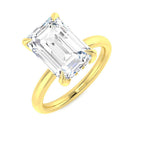 9ct Yellow Gold Radiant Lab Grown Diamond Ring 1