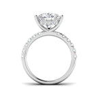 9ct White Gold Pear Lab Grown Diamond Ring 2