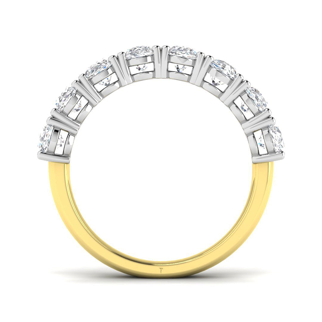 9ct Yellow Gold Oval Lab Grown Diamond Ring 2