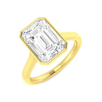 9ct Yellow Gold Radiant Lab Grown Diamond Ring 1