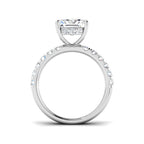 9ct White Gold Radiant Lab Grown Diamond Ring 2