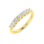 9ct Yellow Gold Round Lab Grown Diamond Ring 1