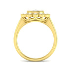 9ct Yellow Gold Cushion Cvd Old Cut Ring 2