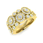 9ct Yellow Gold Round Lab Grown Diamond Ring 1