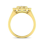 9ct Yellow Gold Cushion Cvd Old Cut Ring 2