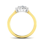 9ct Yellow Gold Round Lab Grown Diamond Ring 2
