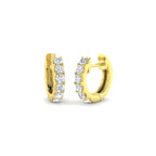 9ct Yellow Gold Round Lab Grown Diamond Earrings 1