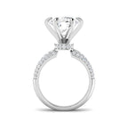 9ct White Gold Round Lab Grown Diamond Ring 2