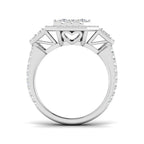 9ct White Gold Round Lab Grown Diamond Ring 2
