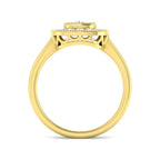 9ct Yellow Gold Cushion Cvd Old Cut Ring 2