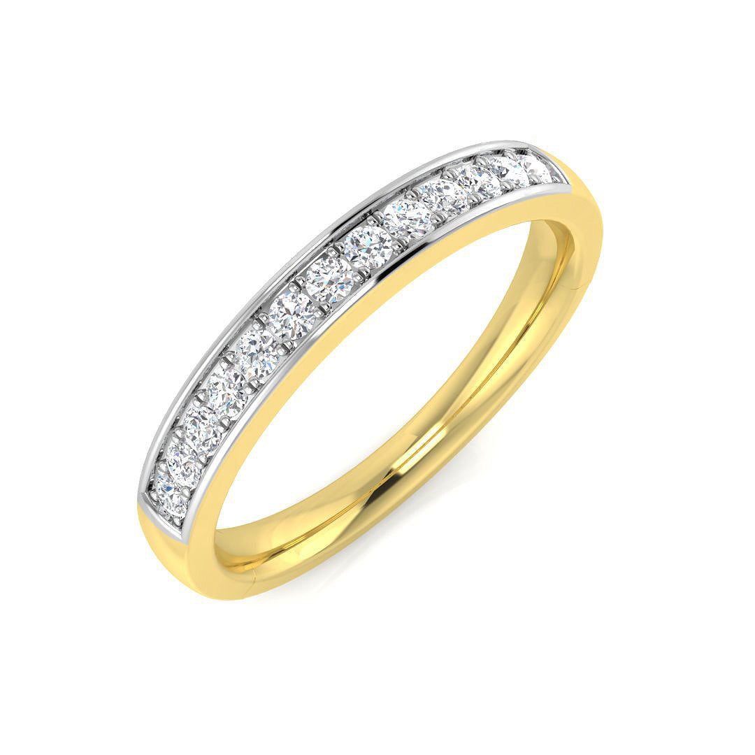 18ct Yellow Gold Round Diamond Ring 1